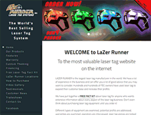 Tablet Screenshot of lazerrunner.com